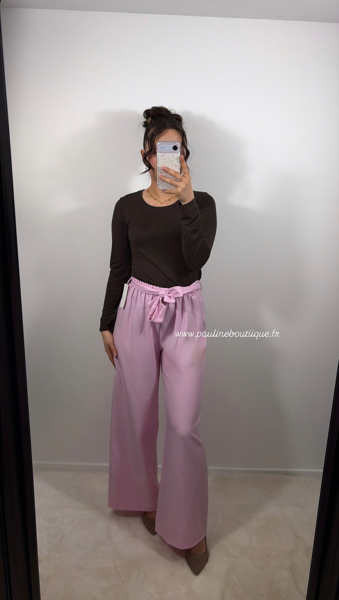 PANTALON ROSE BONBON