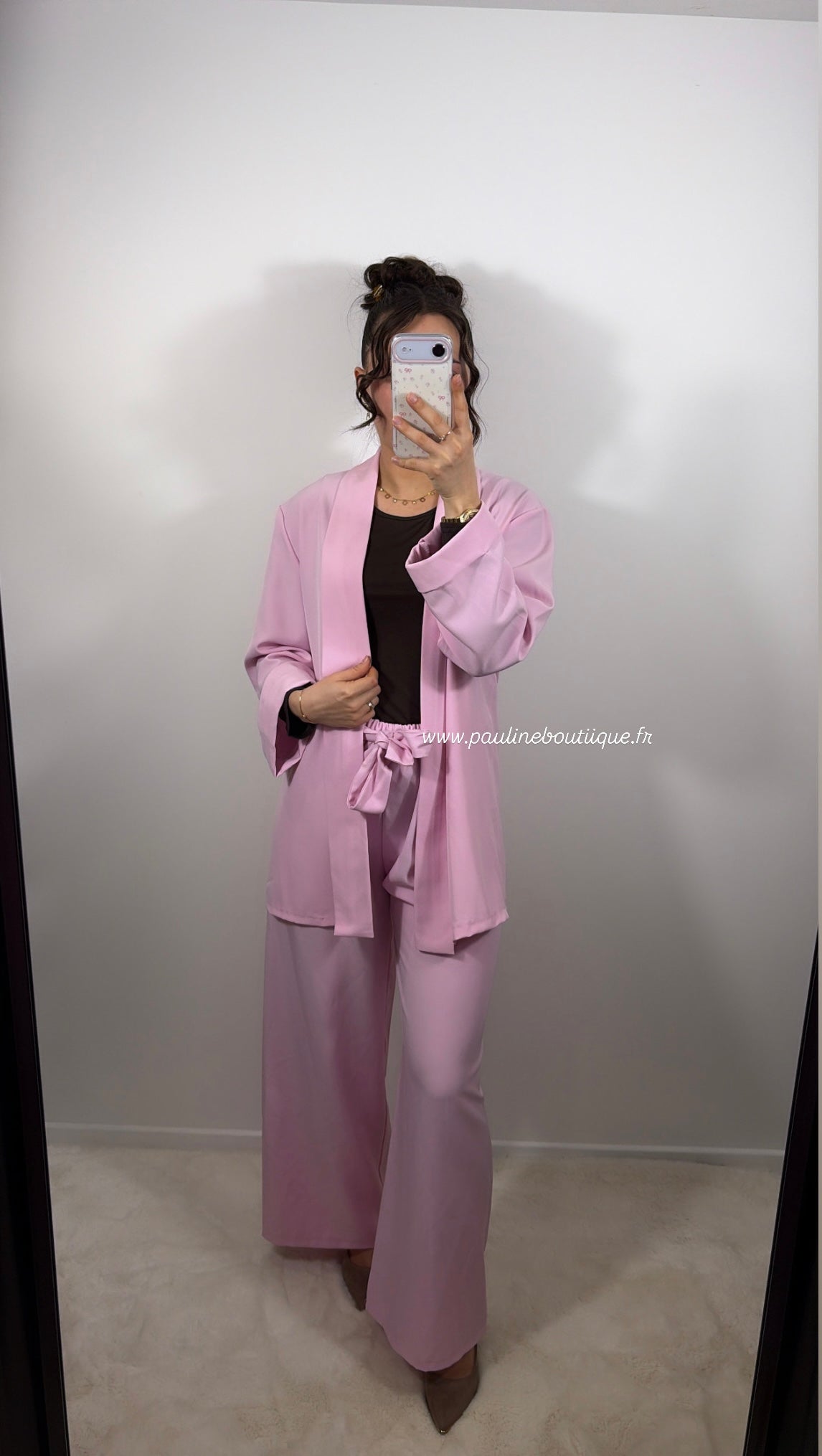 PANTALON ROSE BONBON