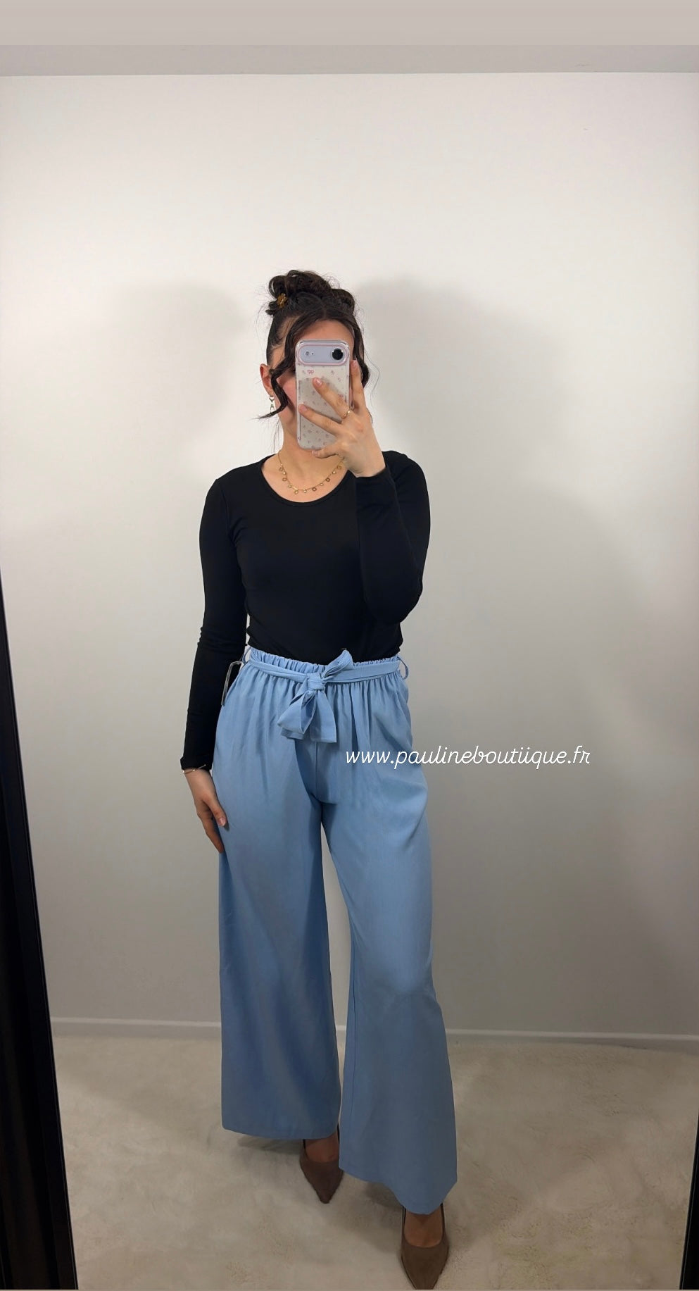 PANTALON BLEU CLAIR