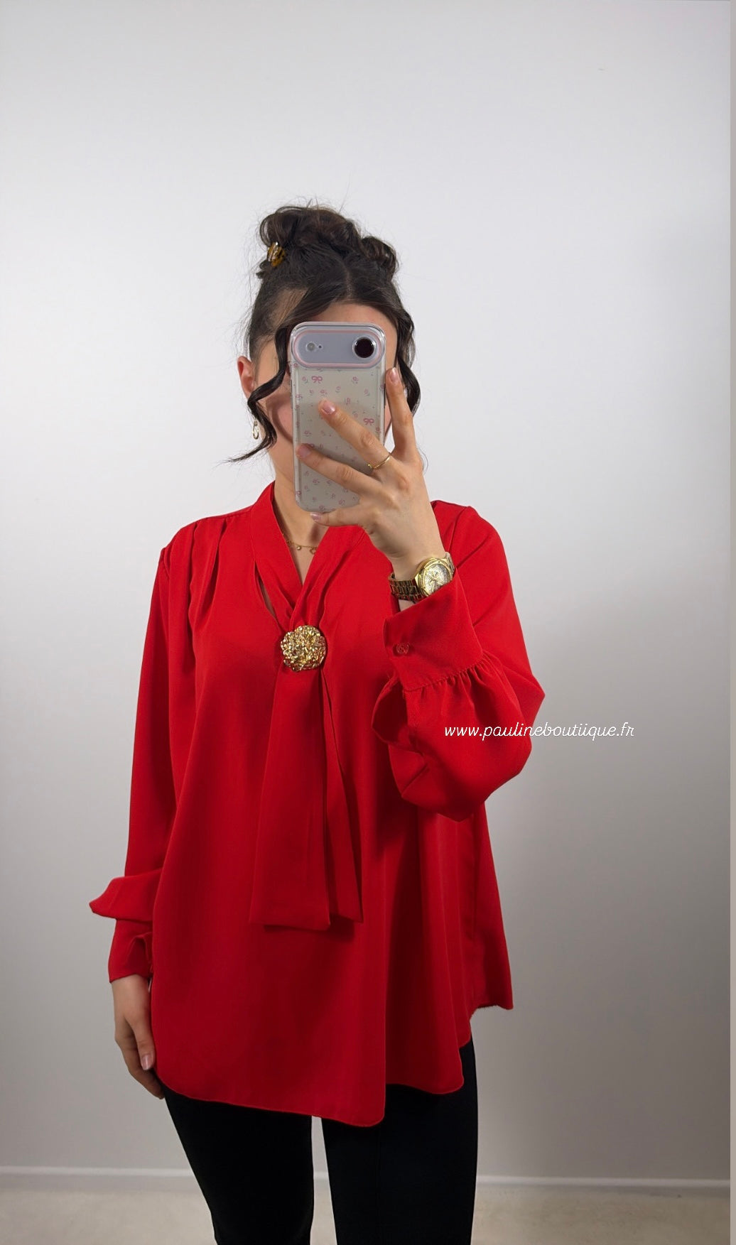 BLOUSE ROUGE